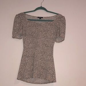 Express leopard print top